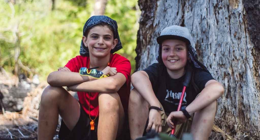 california backpacking trip for boys 